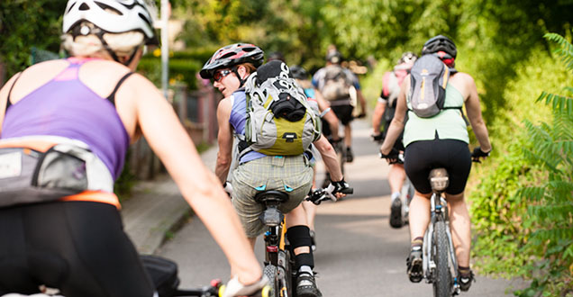 Cyclists enjoying Heidelberg (Photo: Stößer)