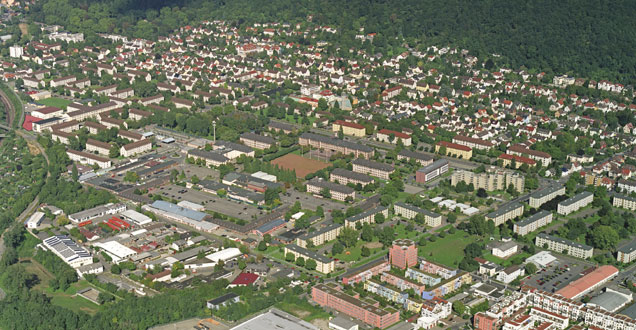 Aerial view of the Campbell Barracks (Picture: Sommer)